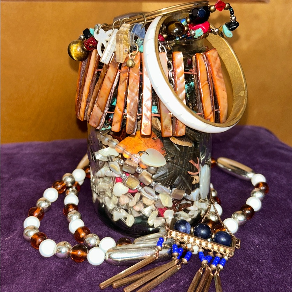 Bohemian Shell and Bead Jewelry Set